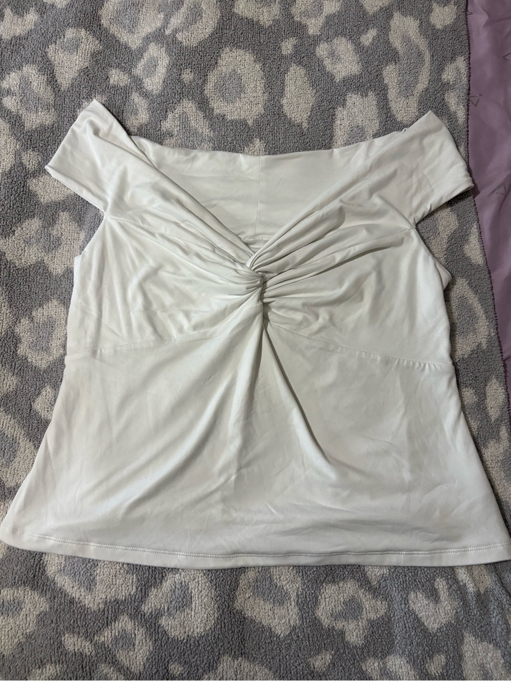 white off the shoulder top